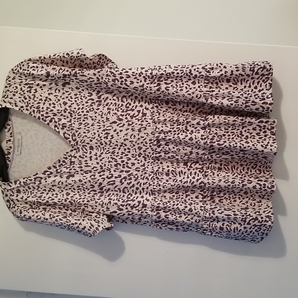Misslook leopard pattern top sz large